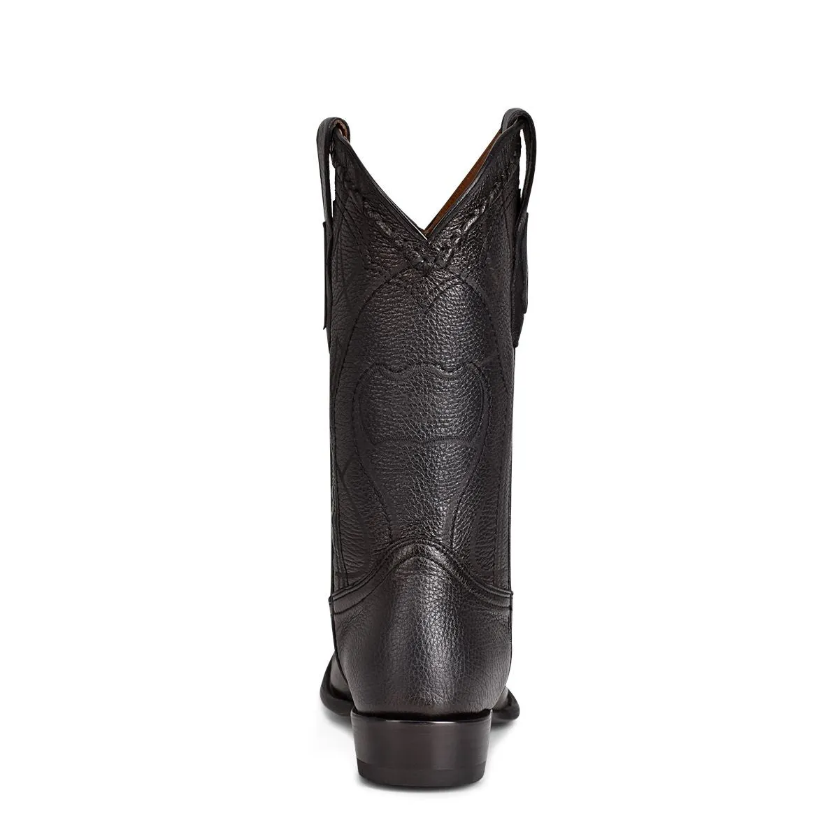 1J1NVE - Cuadra black dress cowboy deer leather boots for men