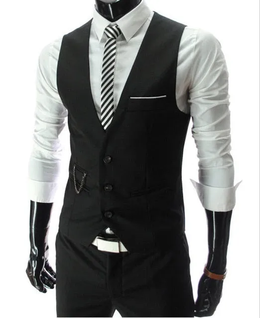 2019 New Arrival Dress Vests For Men Slim Fit