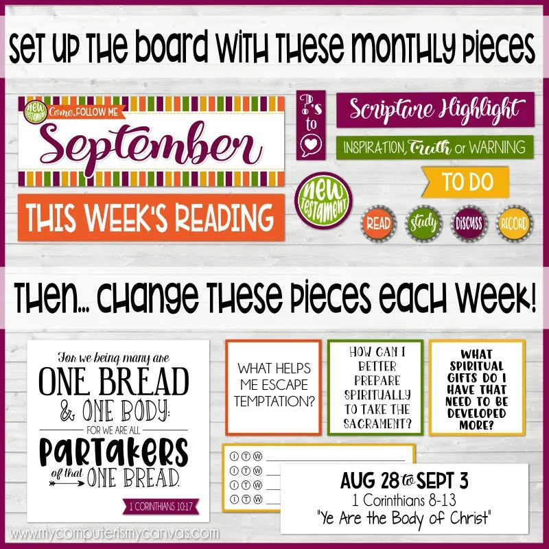 2023 CFM New Testament Family Bulletin Board Kit {SEPT} PRINTABLE