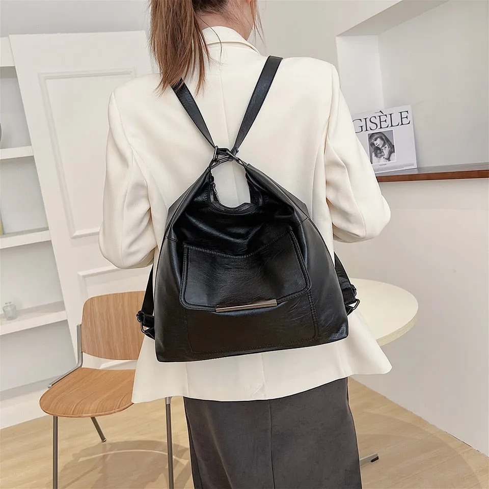 3 In 1 Luxury Designer Soft Synthetic Leather Tote Hand Bags for Women