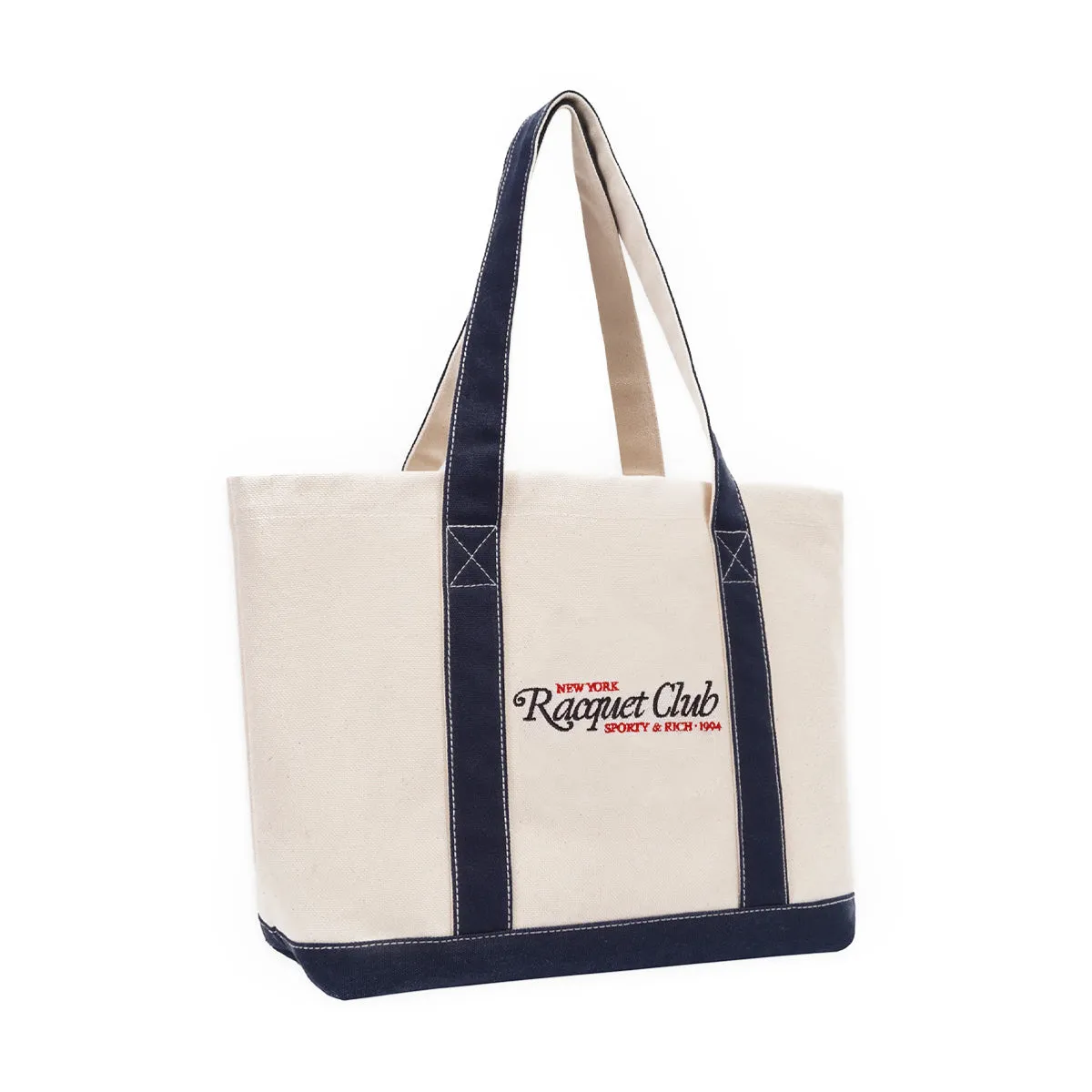 94 Racquet Club Two Tone Tote Bag 'Natural'