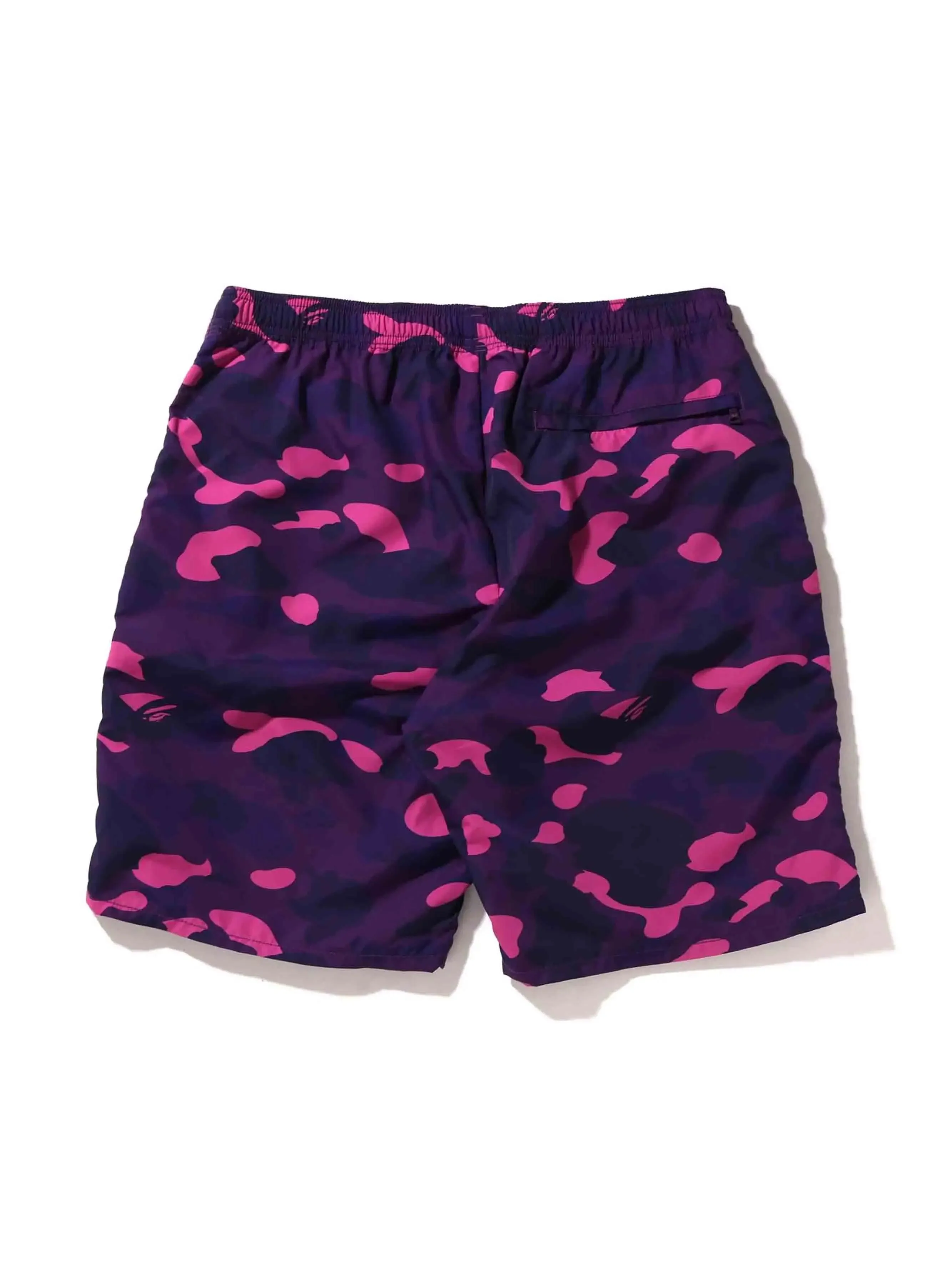 A Bathing Ape Color Camo Shark Beach Shorts Purple