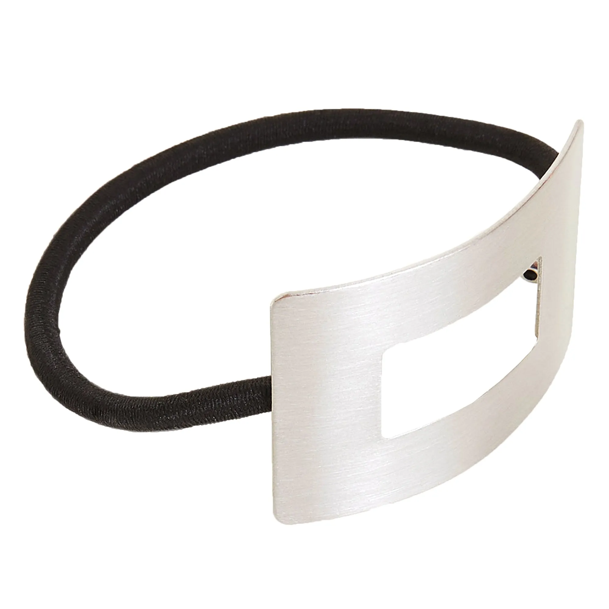 Accessorize London Rectangular Silver Metal Hairband