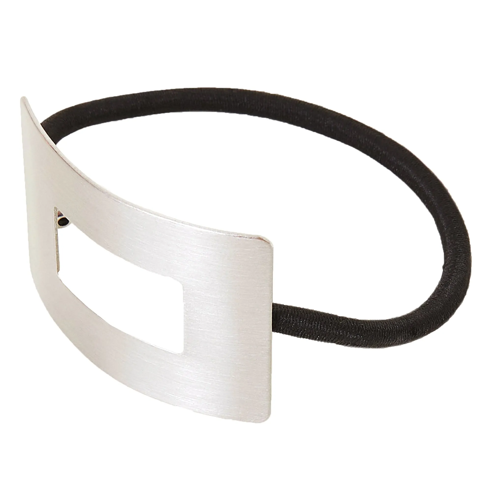 Accessorize London Rectangular Silver Metal Hairband