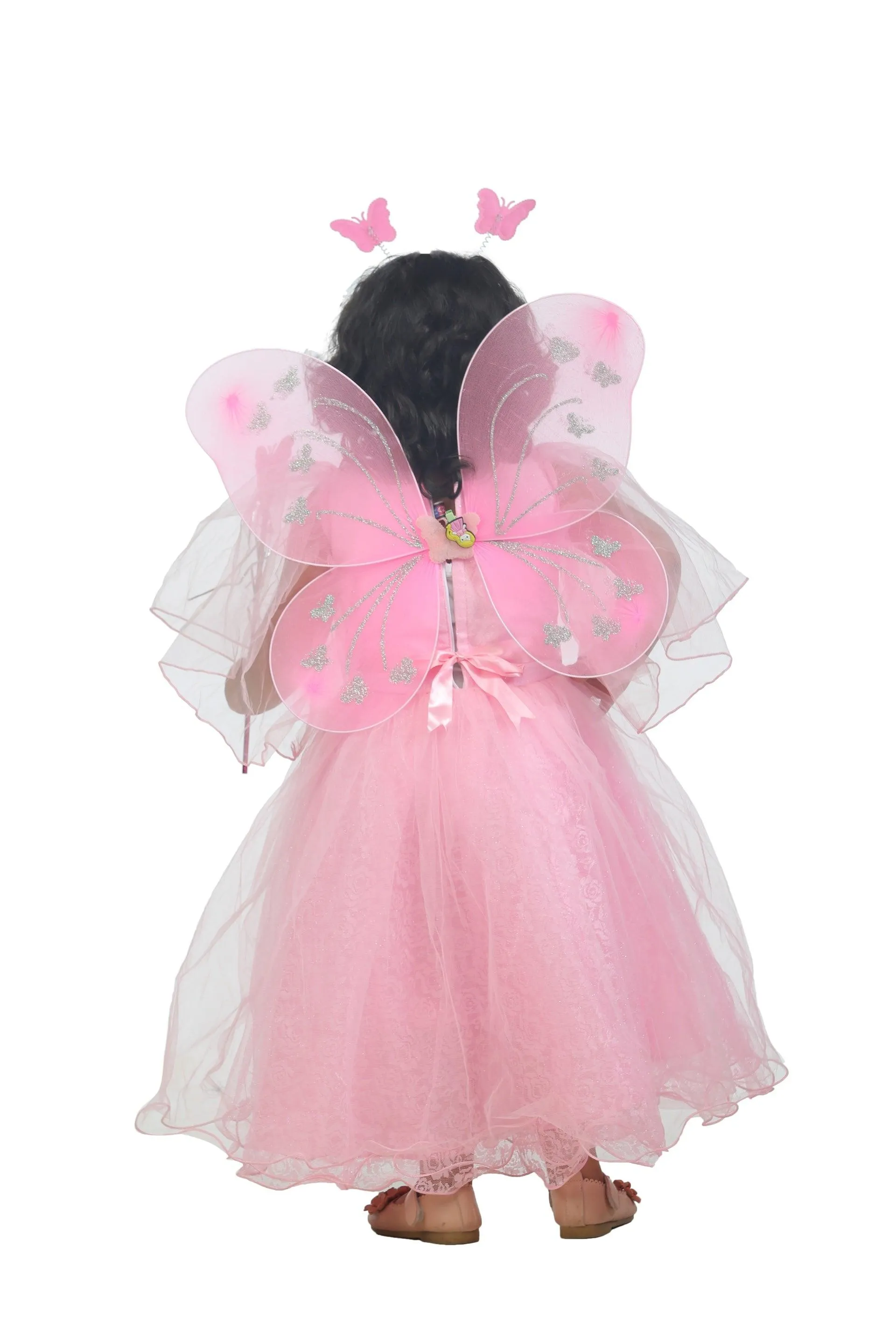 Ahhaaaa Kids Cotton A-Line Maxi Dress/Angel Pari Dress/Christmas Gown