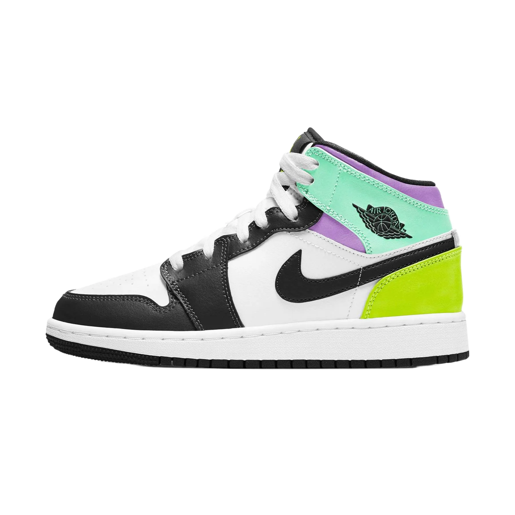 Air Jordan 1 Mid Purple Teal Green