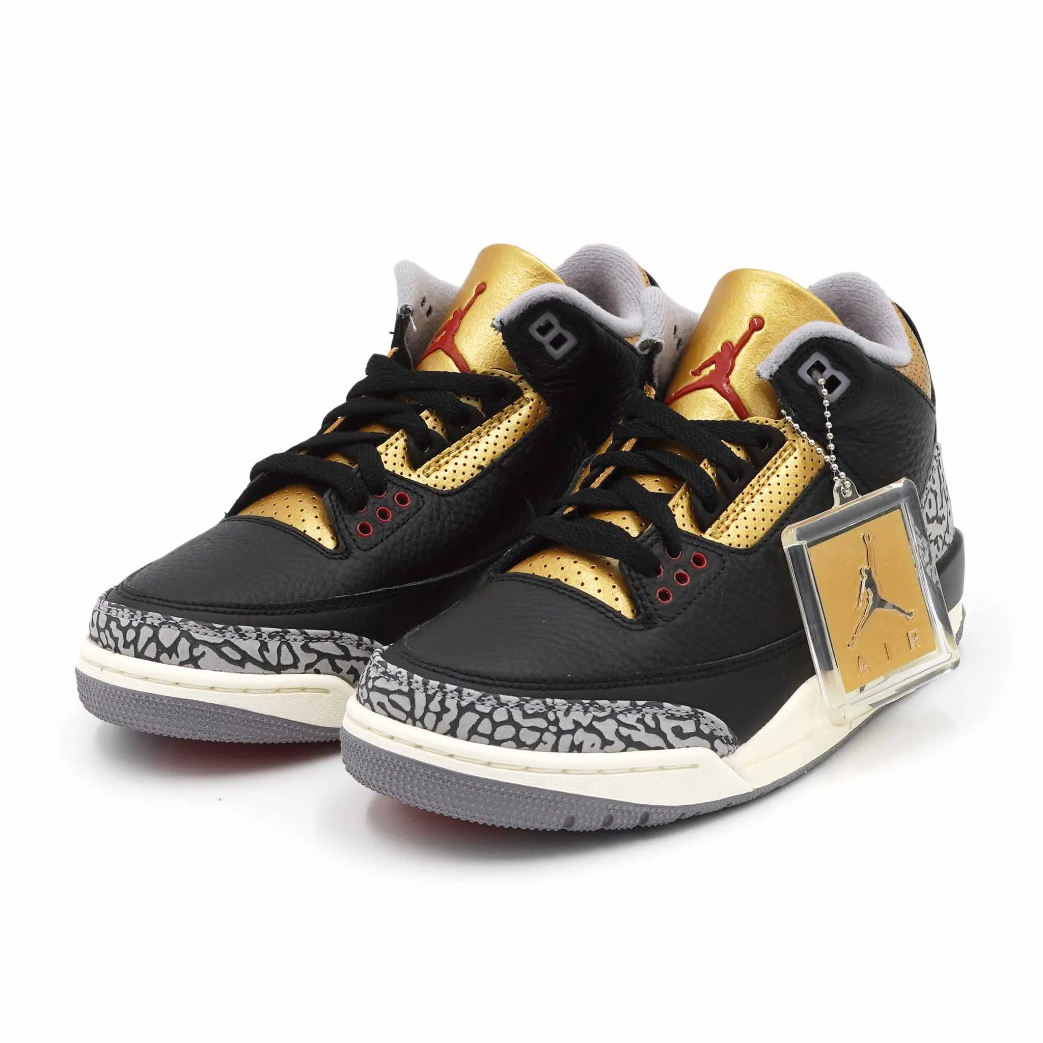 AIR JORDAN 3 RETRO BLACK CEMENT GOLD (WOMEN'S) 2022