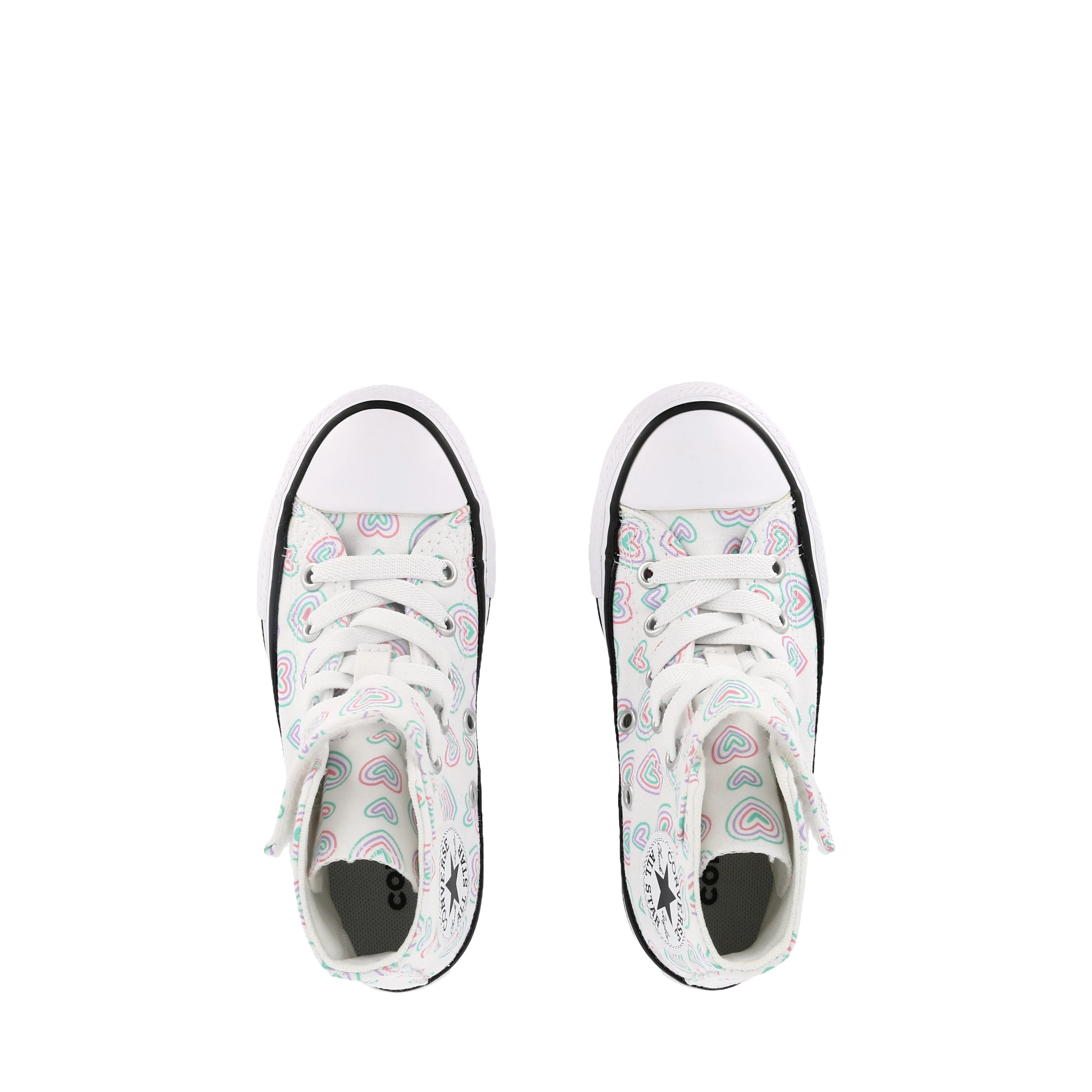 ALL STAR HI KIDS HEARTS EASY-ON - WHITE/OOPS PINK/WHITE