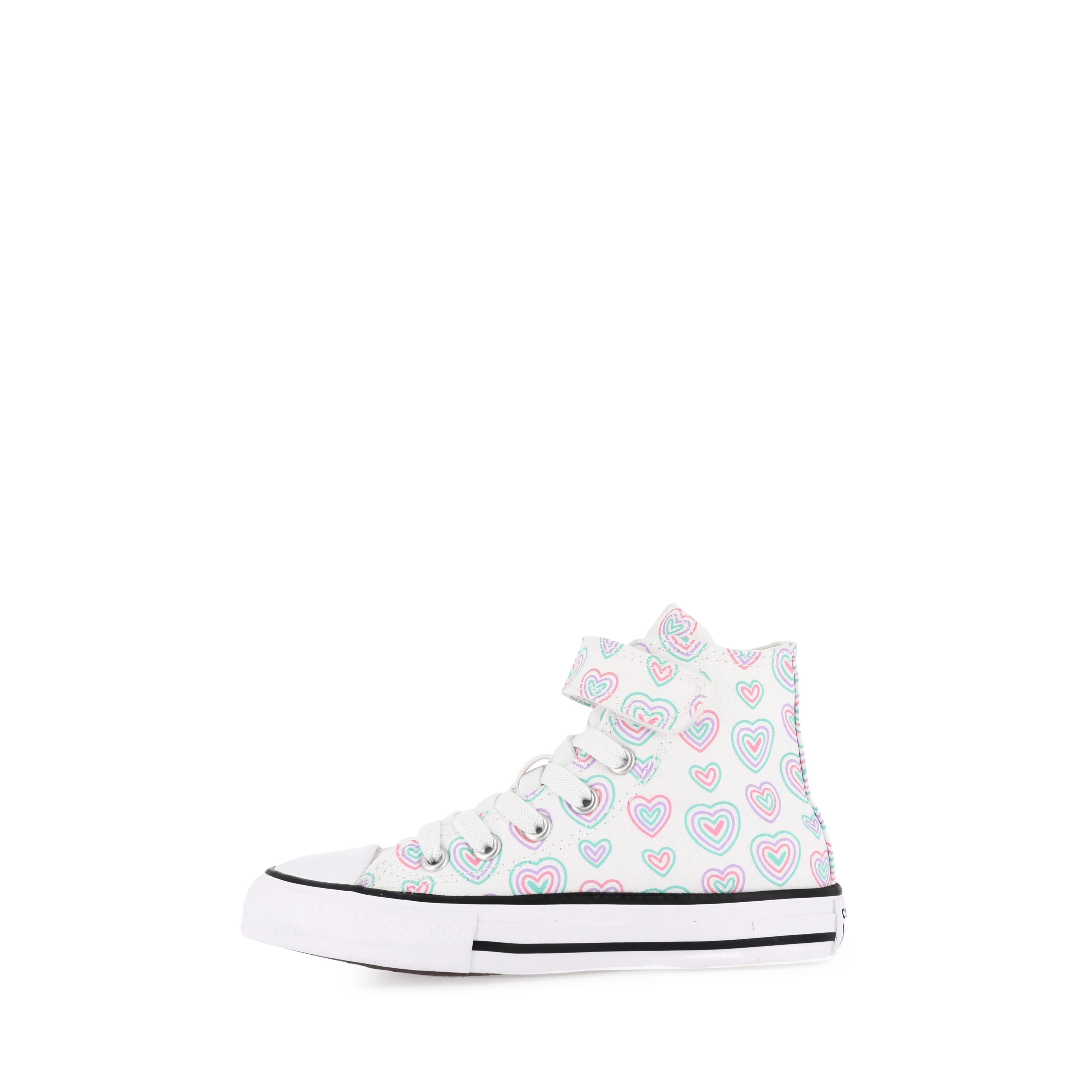 ALL STAR HI KIDS HEARTS EASY-ON - WHITE/OOPS PINK/WHITE