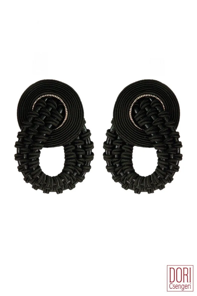 Amelie Unique Black Earrings