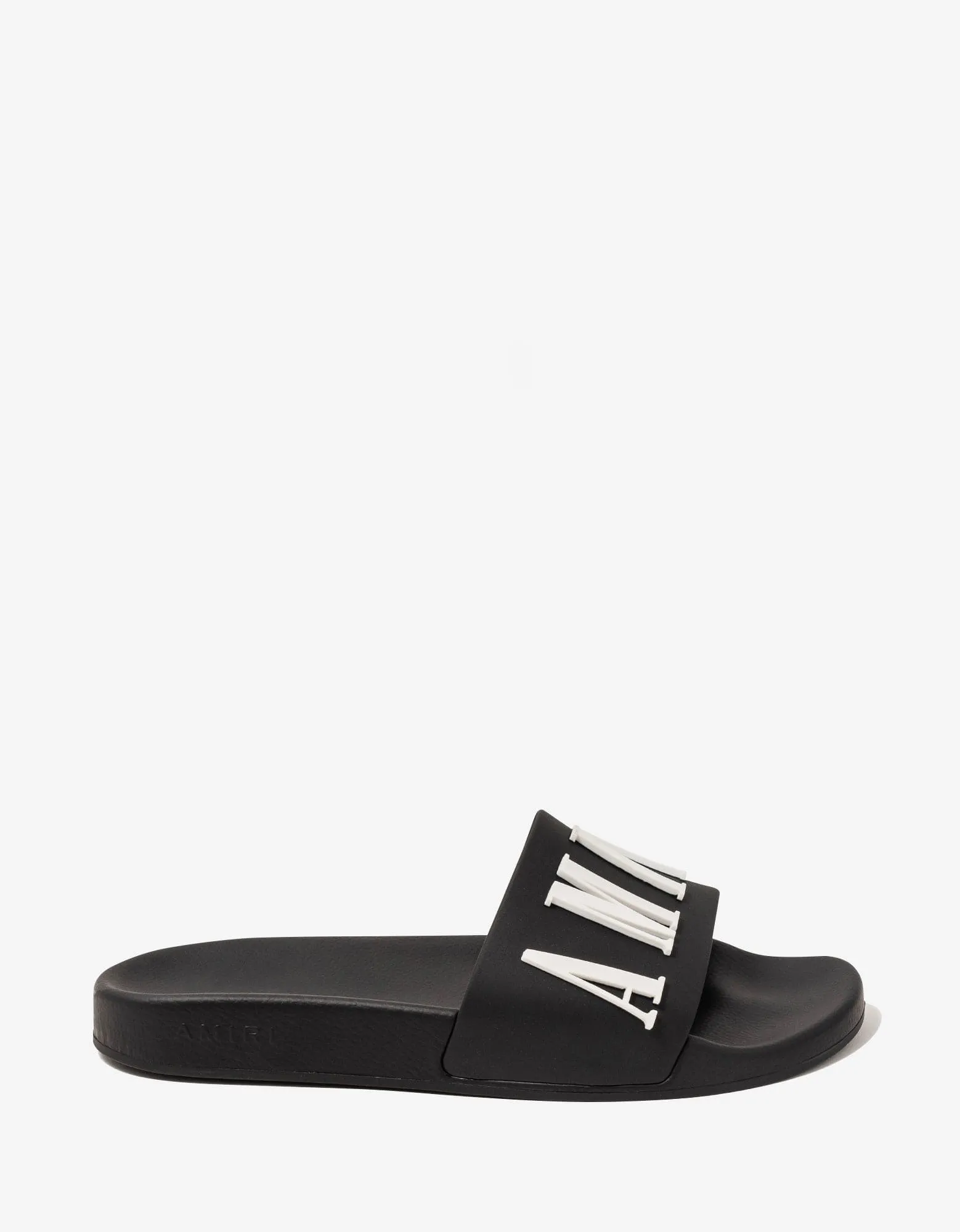 Amiri Black Logo Pool Slide Sandals