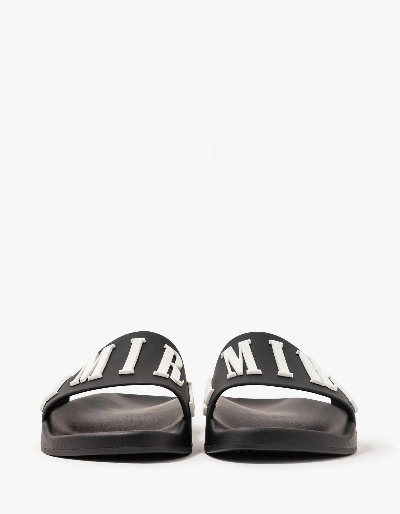 Amiri Black Logo Pool Slide Sandals