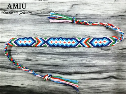 AMIU Friendship Bracelet Dropshipping Personalized Woven Rope String Hippy Boho Cotton Popular Bohemia Style For Women And Men