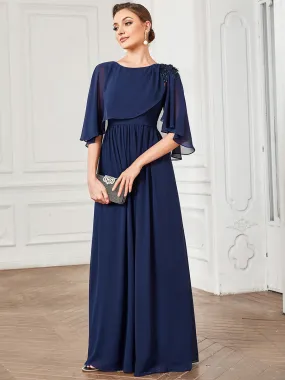 Appliques Wholesale Mother of the Bride Dresses With Round Neck A Line