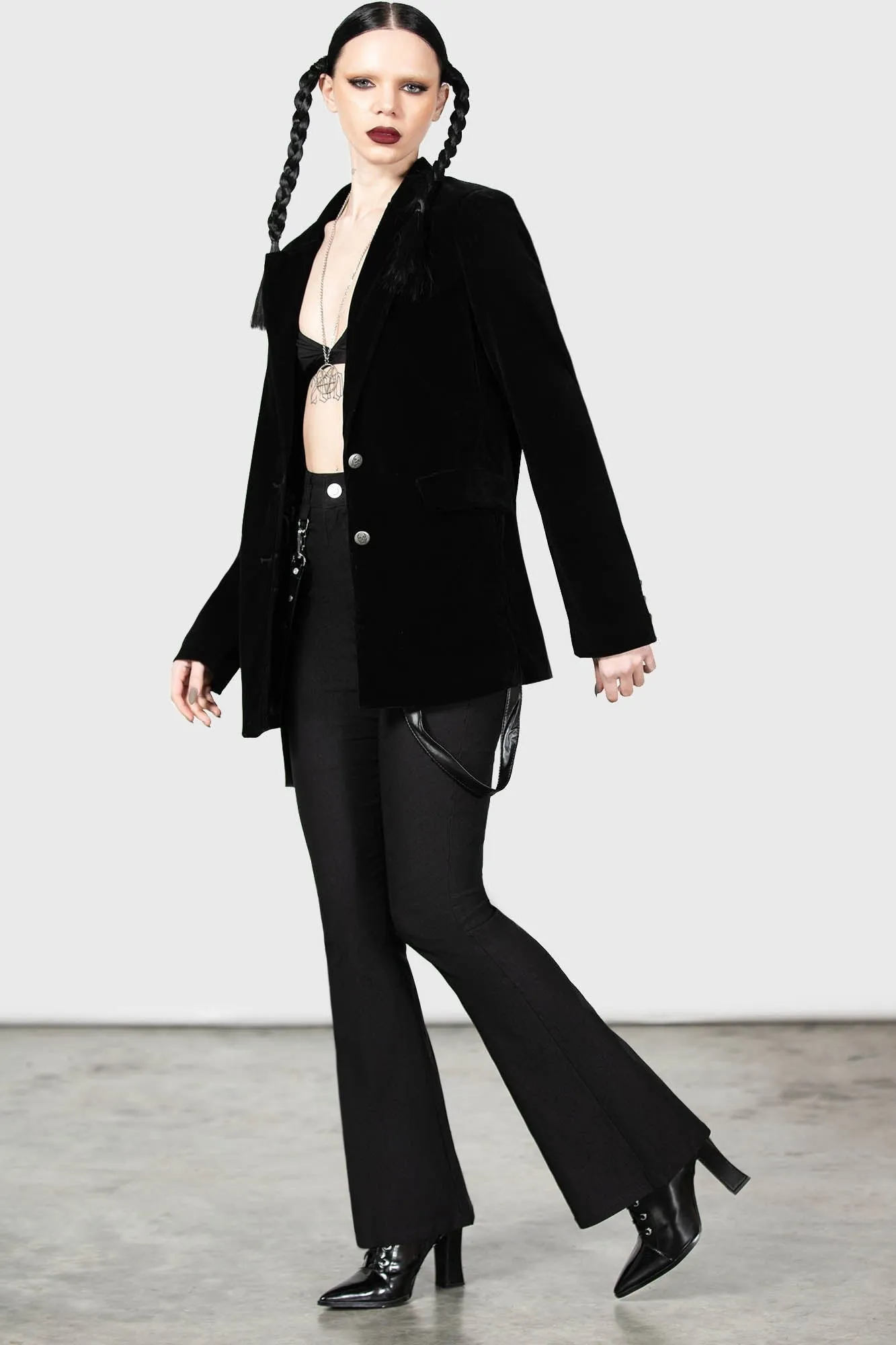 Astaroth Velvet Boyfriend Blazer