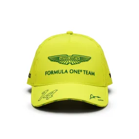 Aston Martin Cognizant F1 2024 Fernando Alonso Team Hat- Lime/Green