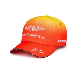 Aston Martin F1 Limited Edition Fernando Alonso Barcelona GP Hat - Gradient Sunrise