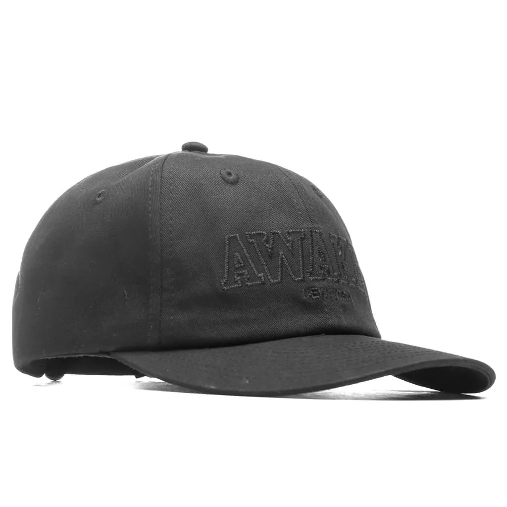 Awake Military Logo 6 Panel Hat - Black