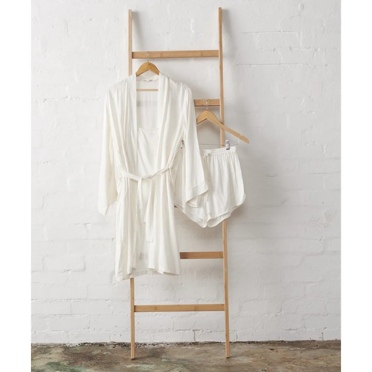 Bamboo Robe - White