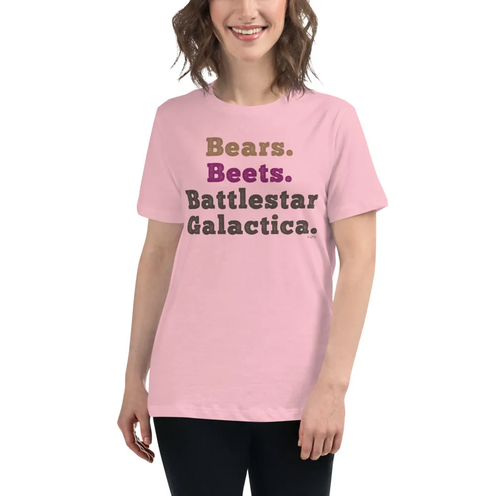 Bears. Beets. BSG. V2 Women's Relaxed T-Shirt