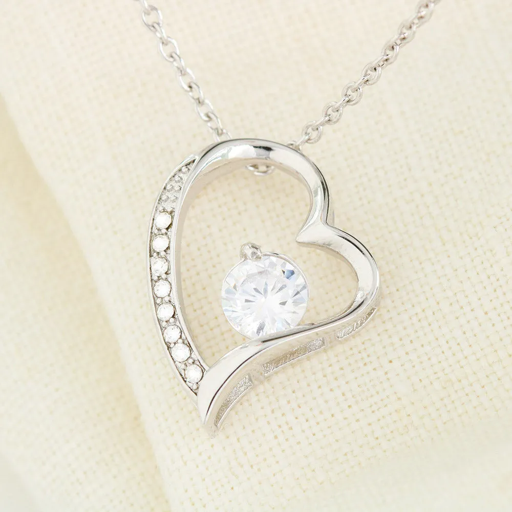 Beautiful Gift For Friend Heart Necklace With A Beautiful Message Card