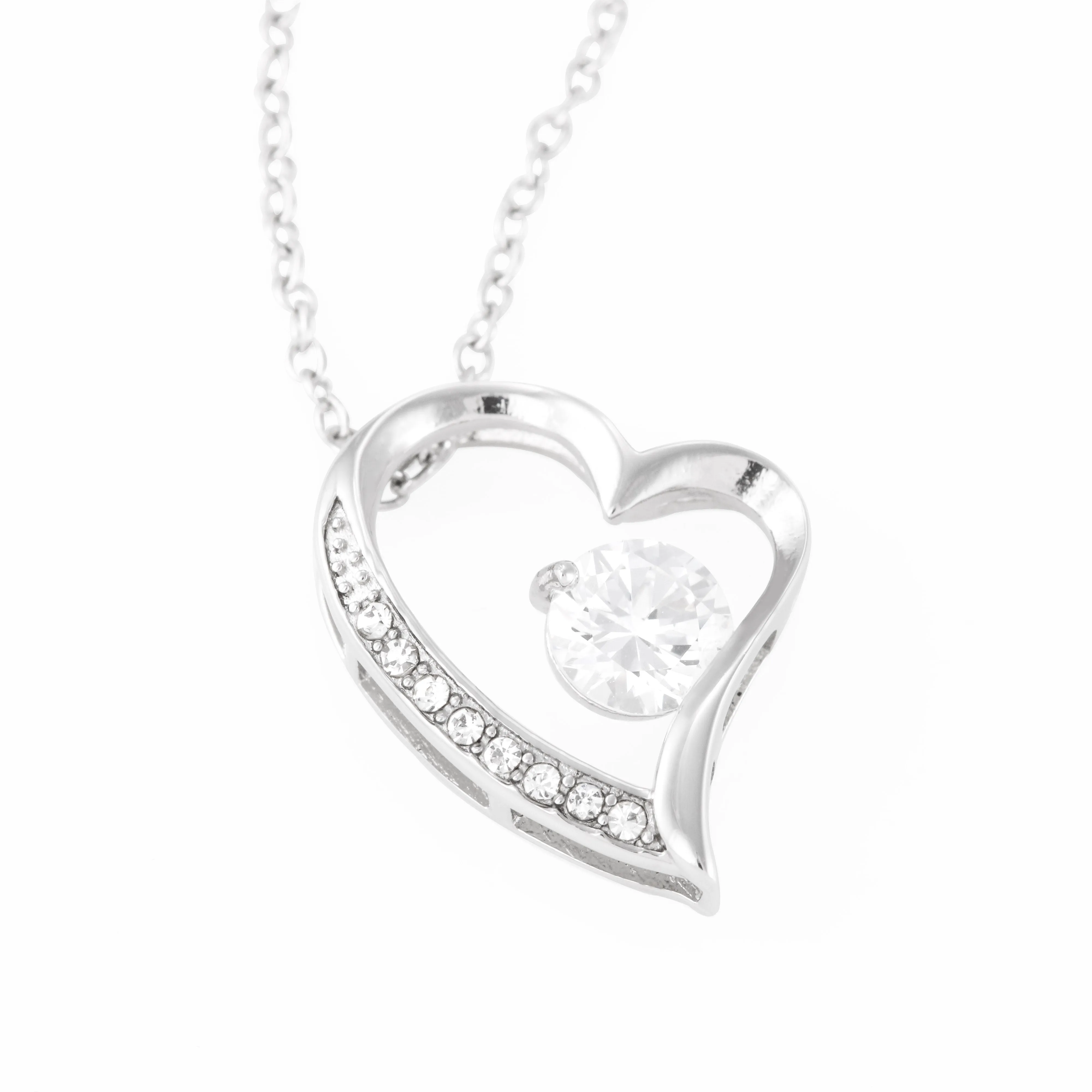 Beautiful Gift For Friend Heart Necklace With A Beautiful Message Card