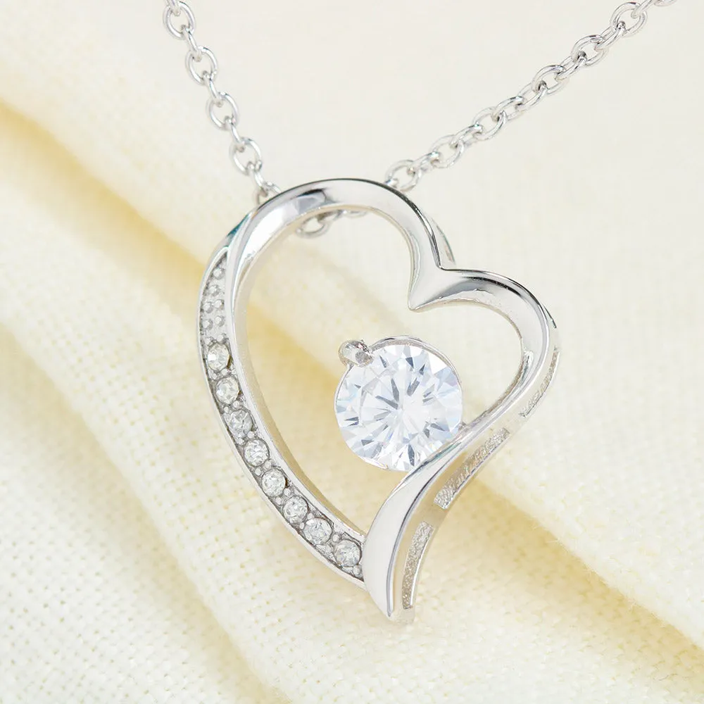 Beautiful Gift For Friend Heart Necklace With A Beautiful Message Card