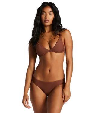 Billabong Tanlines Triangle Bikini Top - Mocha