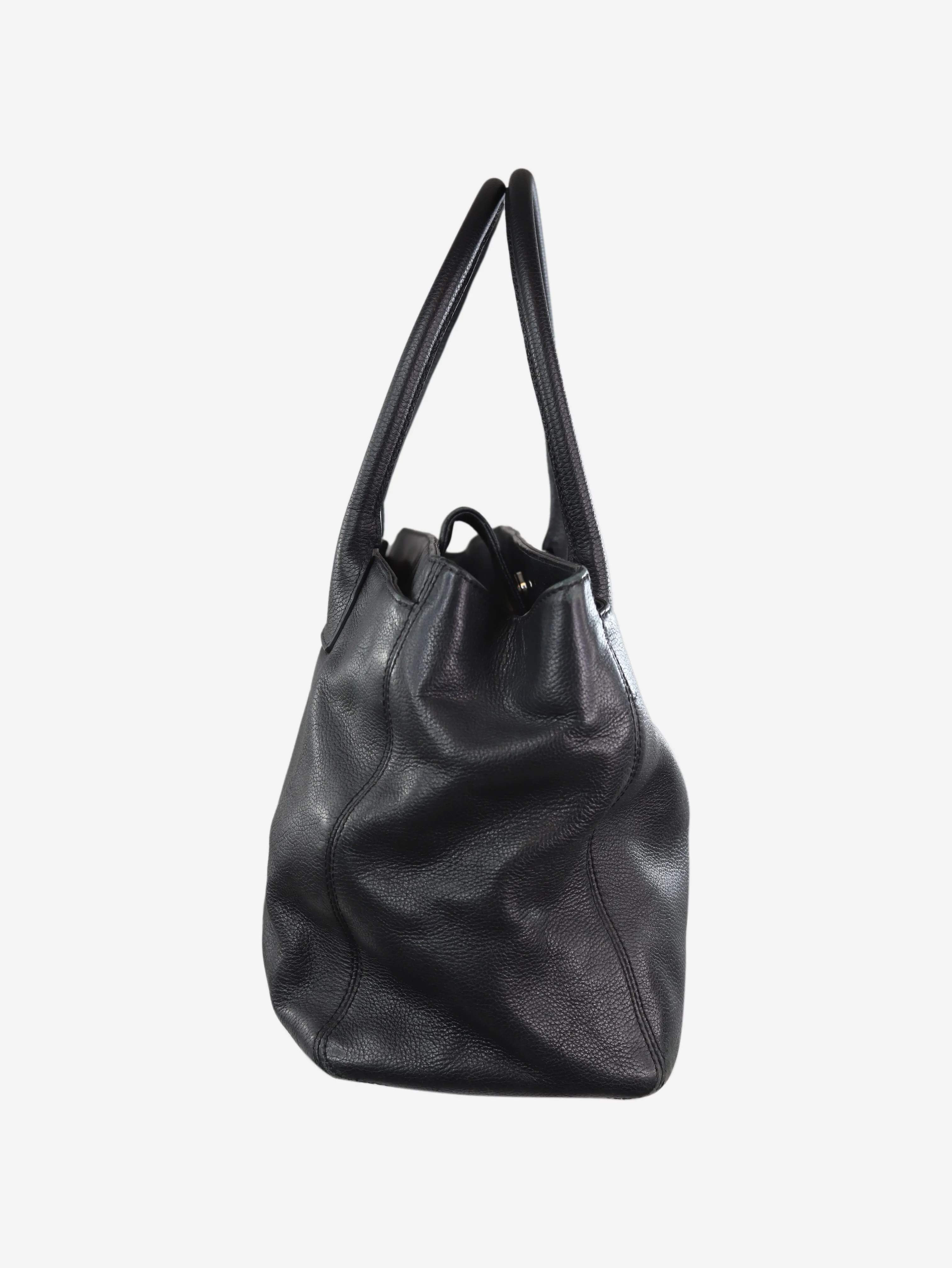 Black 2008 CC lock tote bag