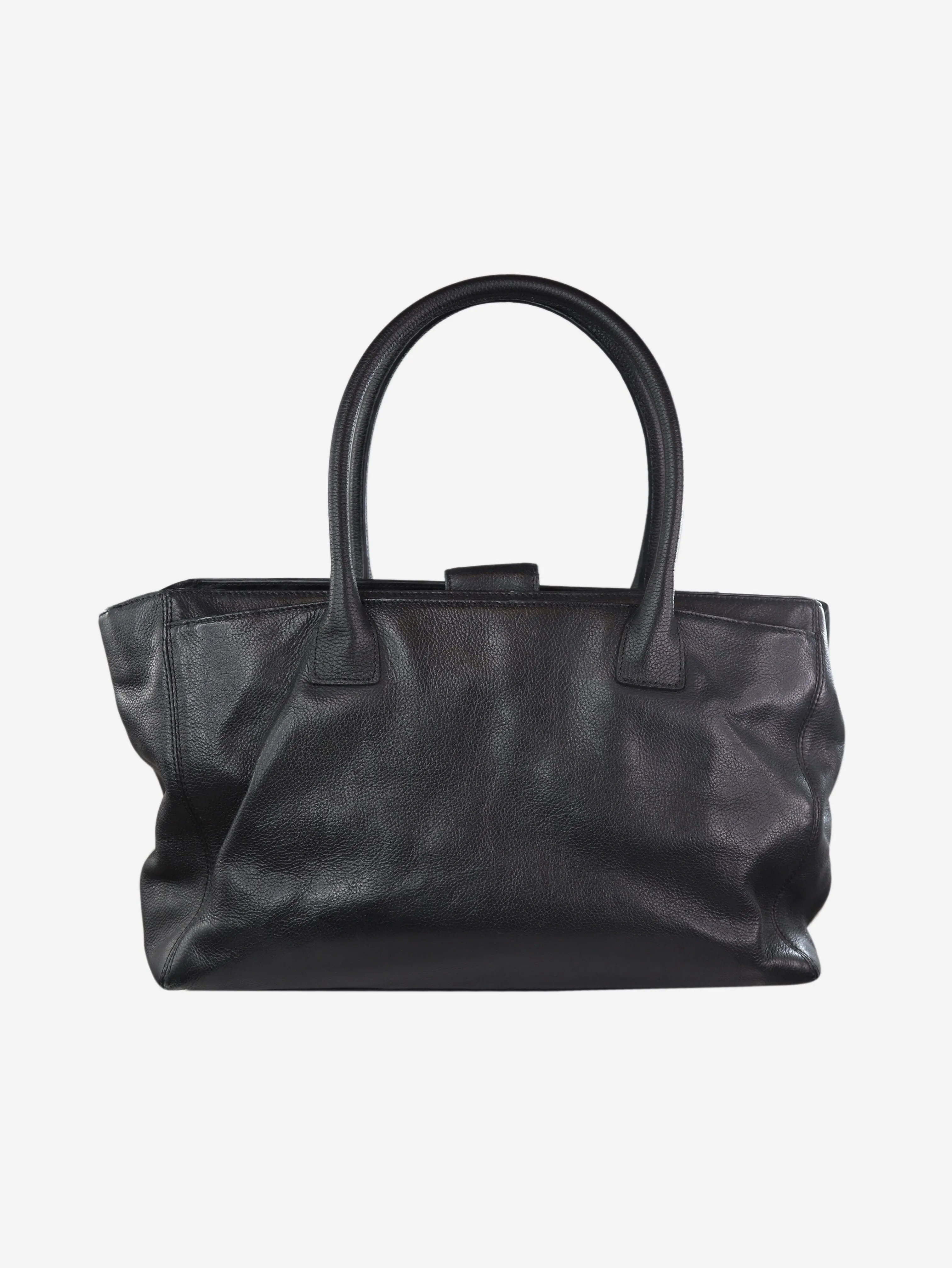 Black 2008 CC lock tote bag