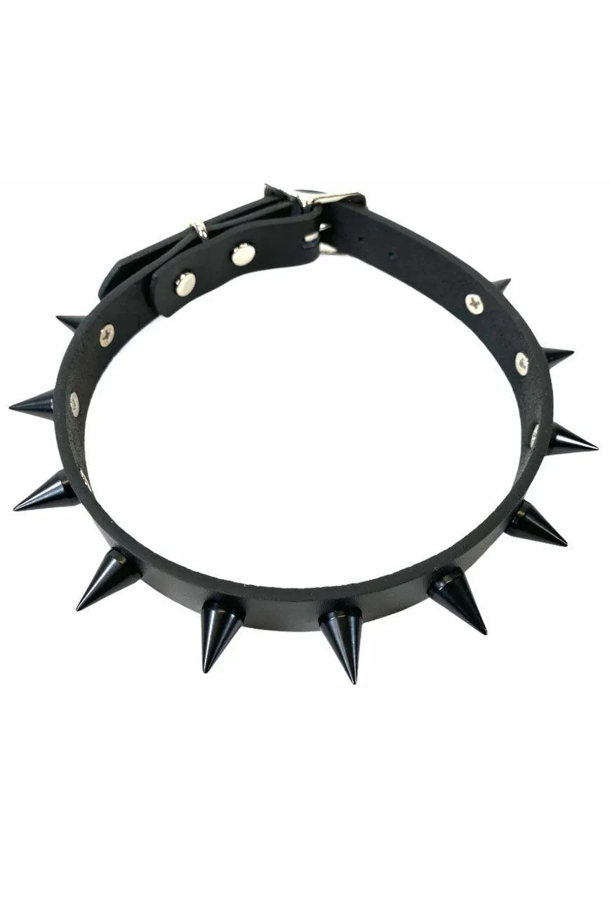 Black Soul Collar [Black Spikes]