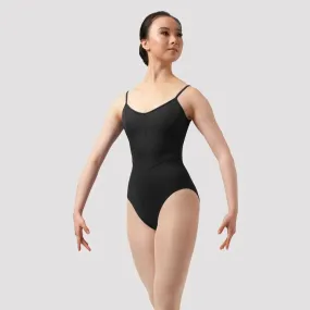 Bloch Mirella Ladies Black Chevron V Back Camisole Leotard