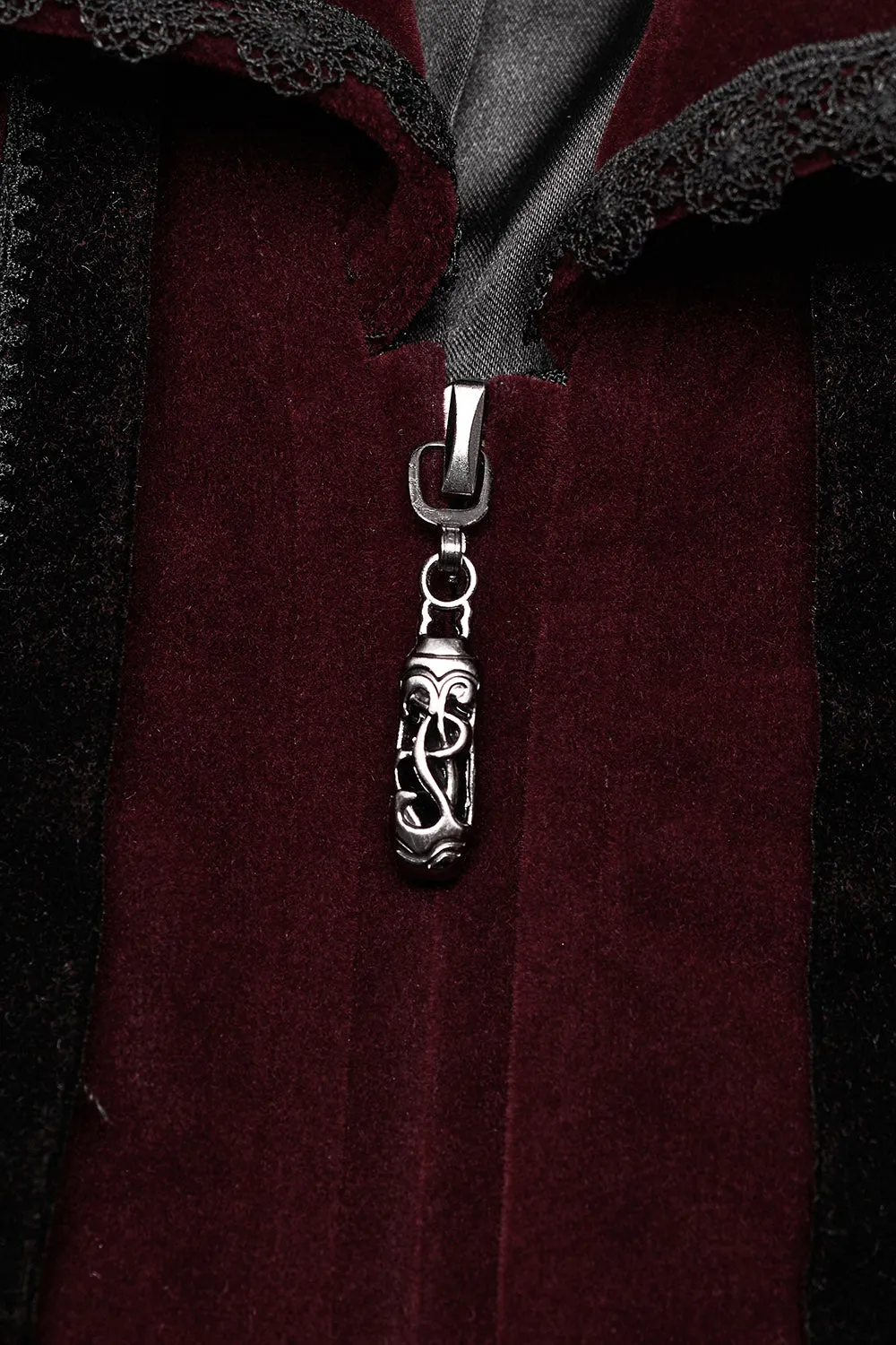 Bloodline Velvet Coat [BLACK/RED]