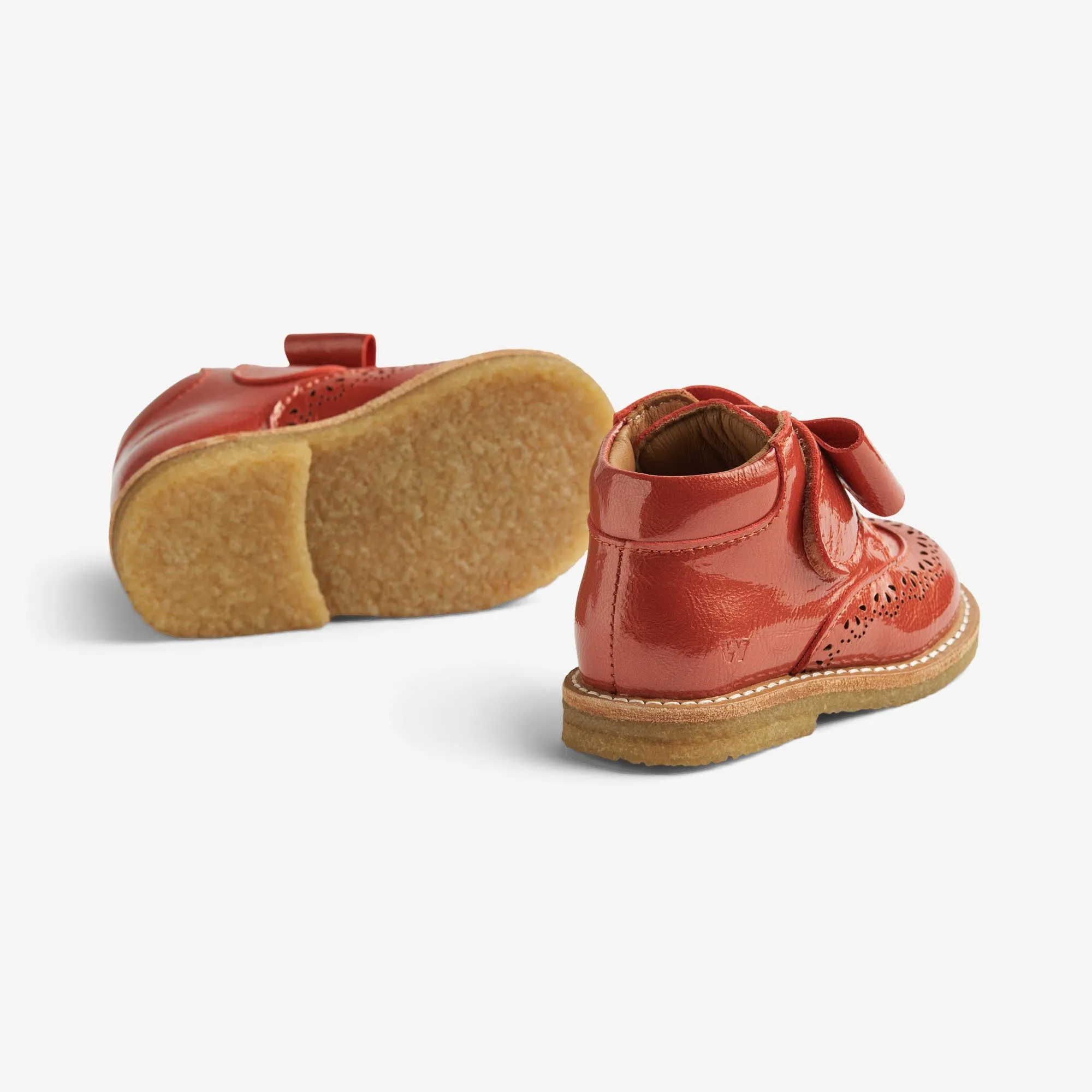 Bootie Velcro Bowy - red