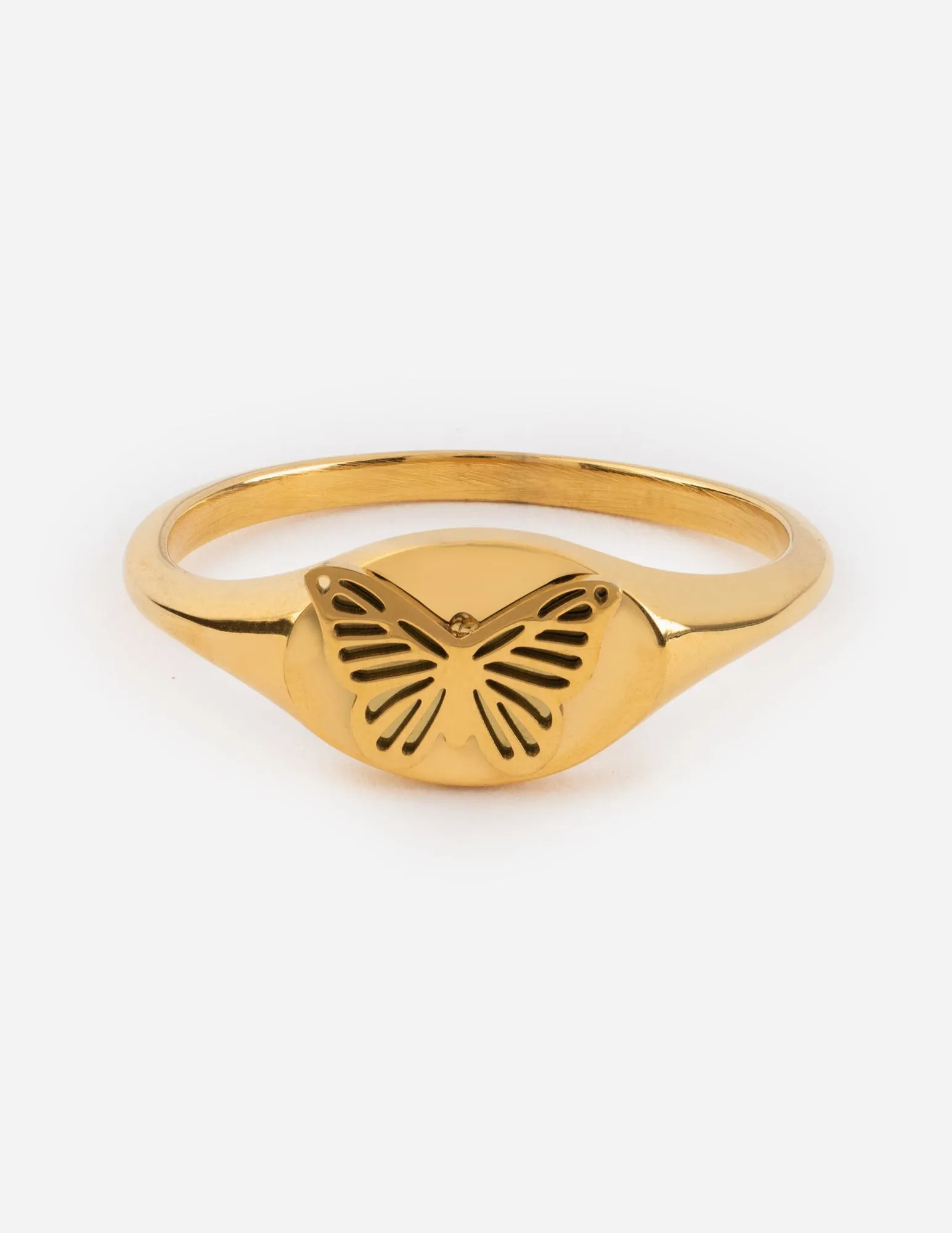 Butterfly Signet Ring