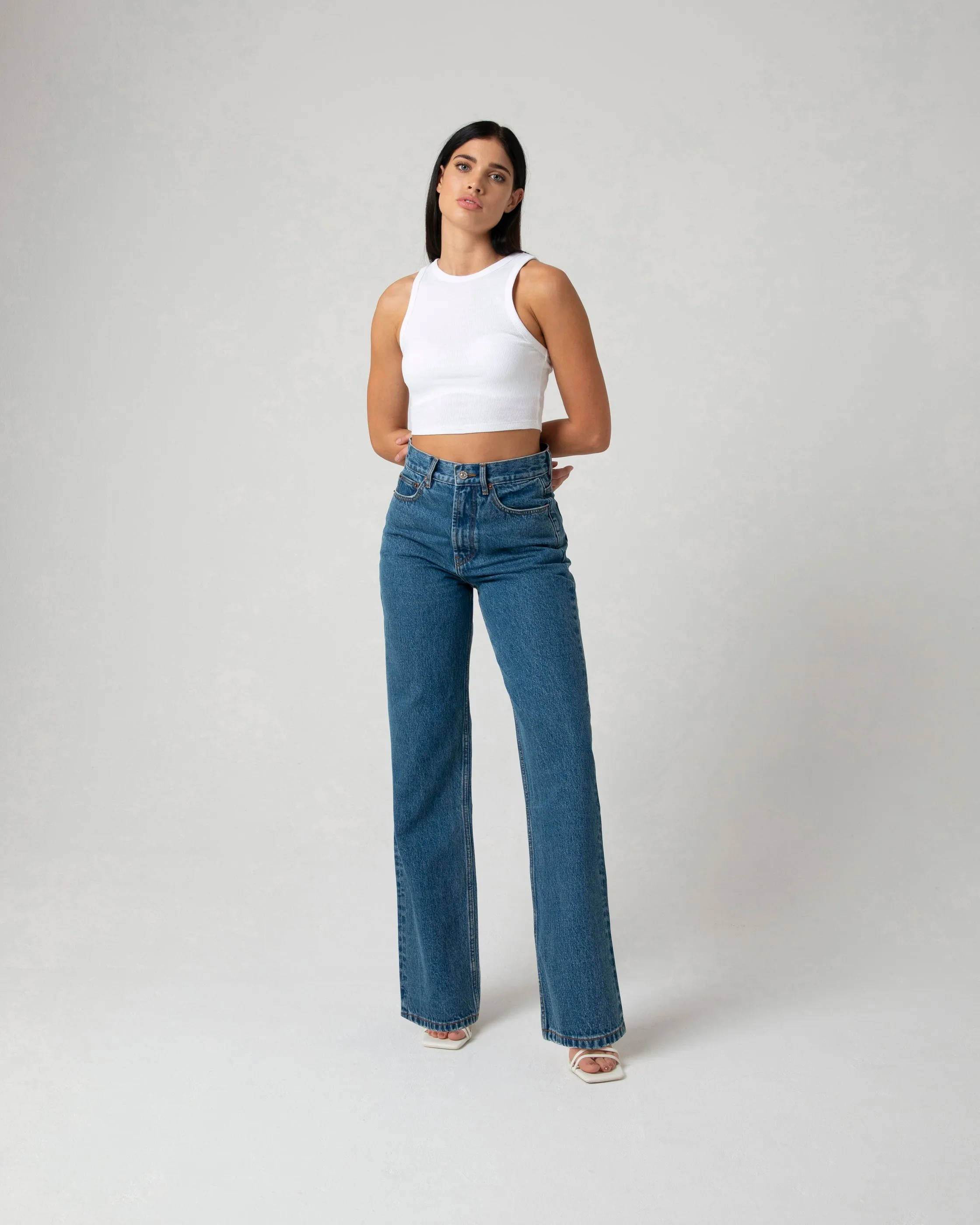 Cara Wide Leg Dark Blue