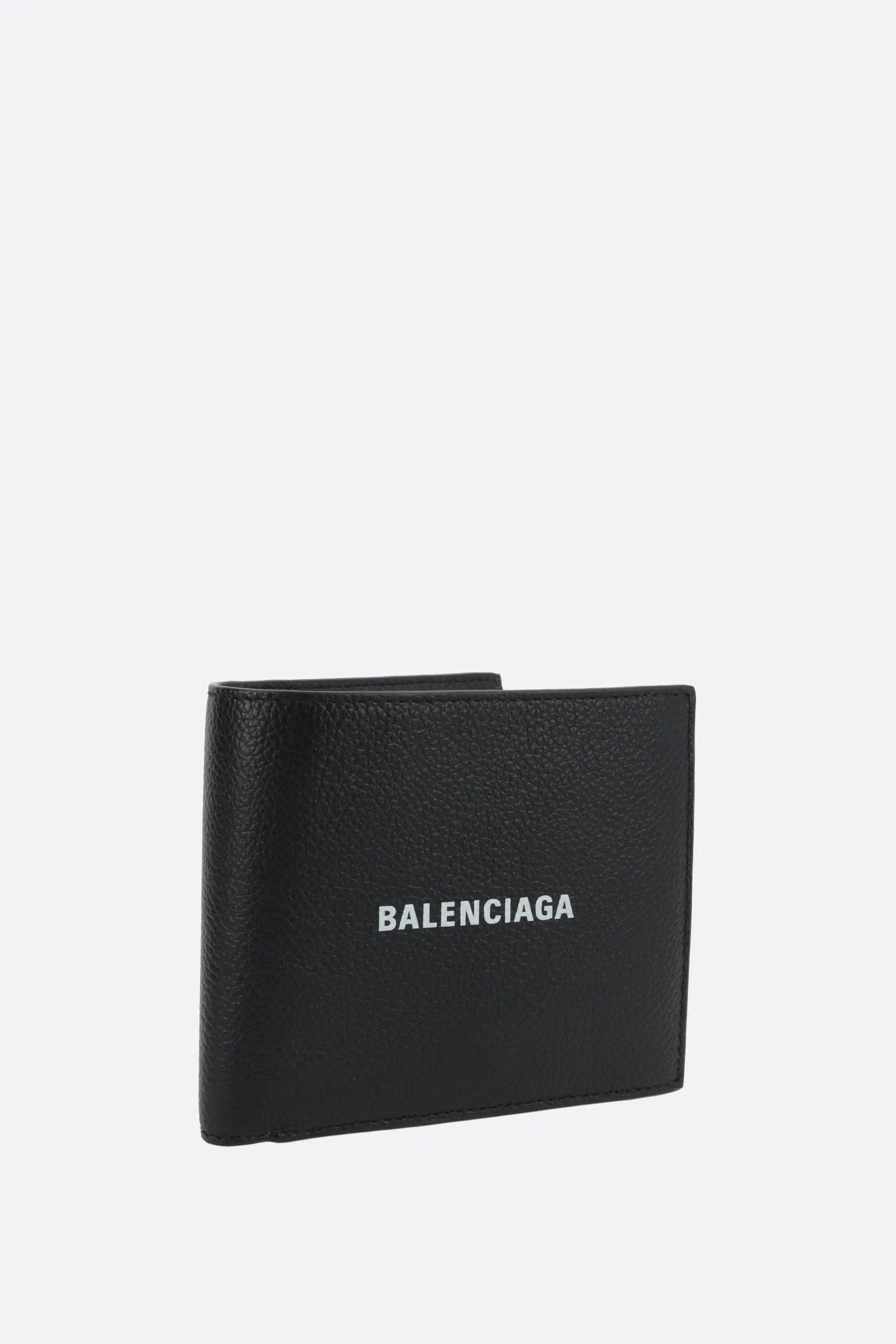 Cash Square grainy leather billfold wallet