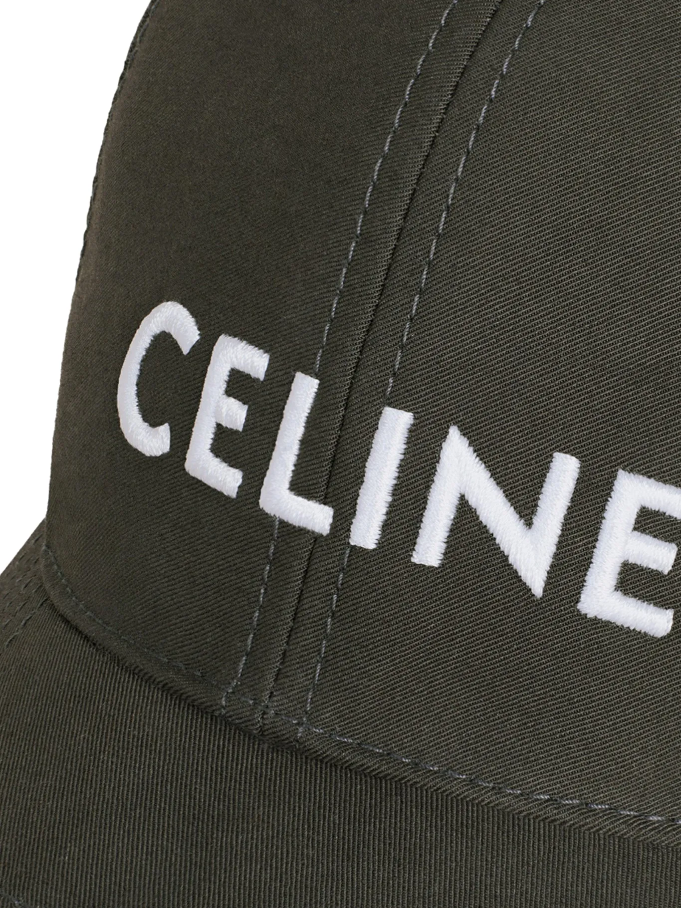 CELINE COTTON BASEBALL HAT EBONY