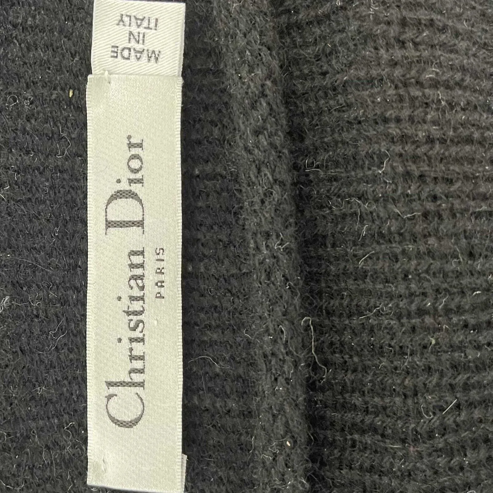 Christian Dior - Embroidered Logo Knit Cashmere Sweater - 34 - US 2