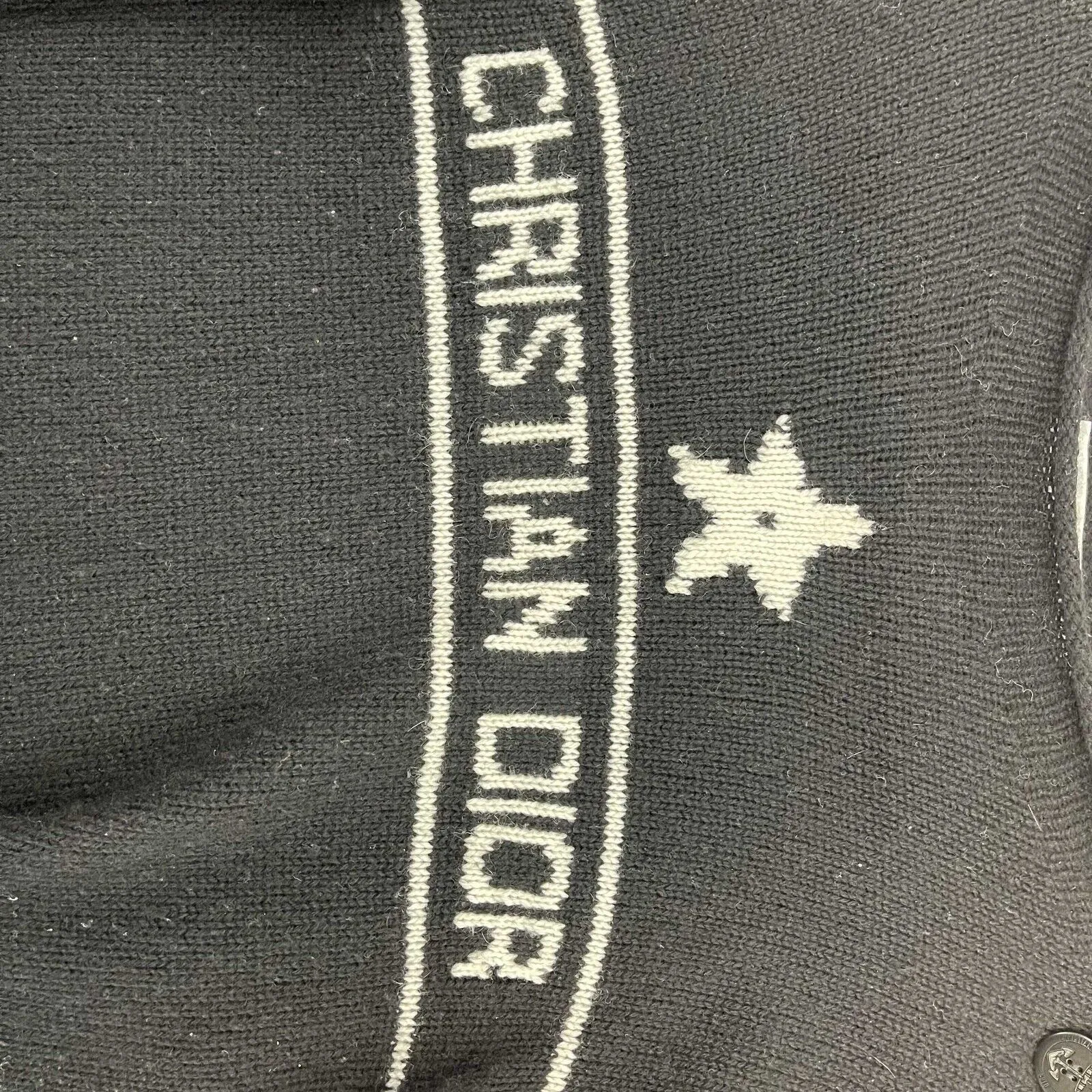 Christian Dior - Embroidered Logo Knit Cashmere Sweater - 34 - US 2