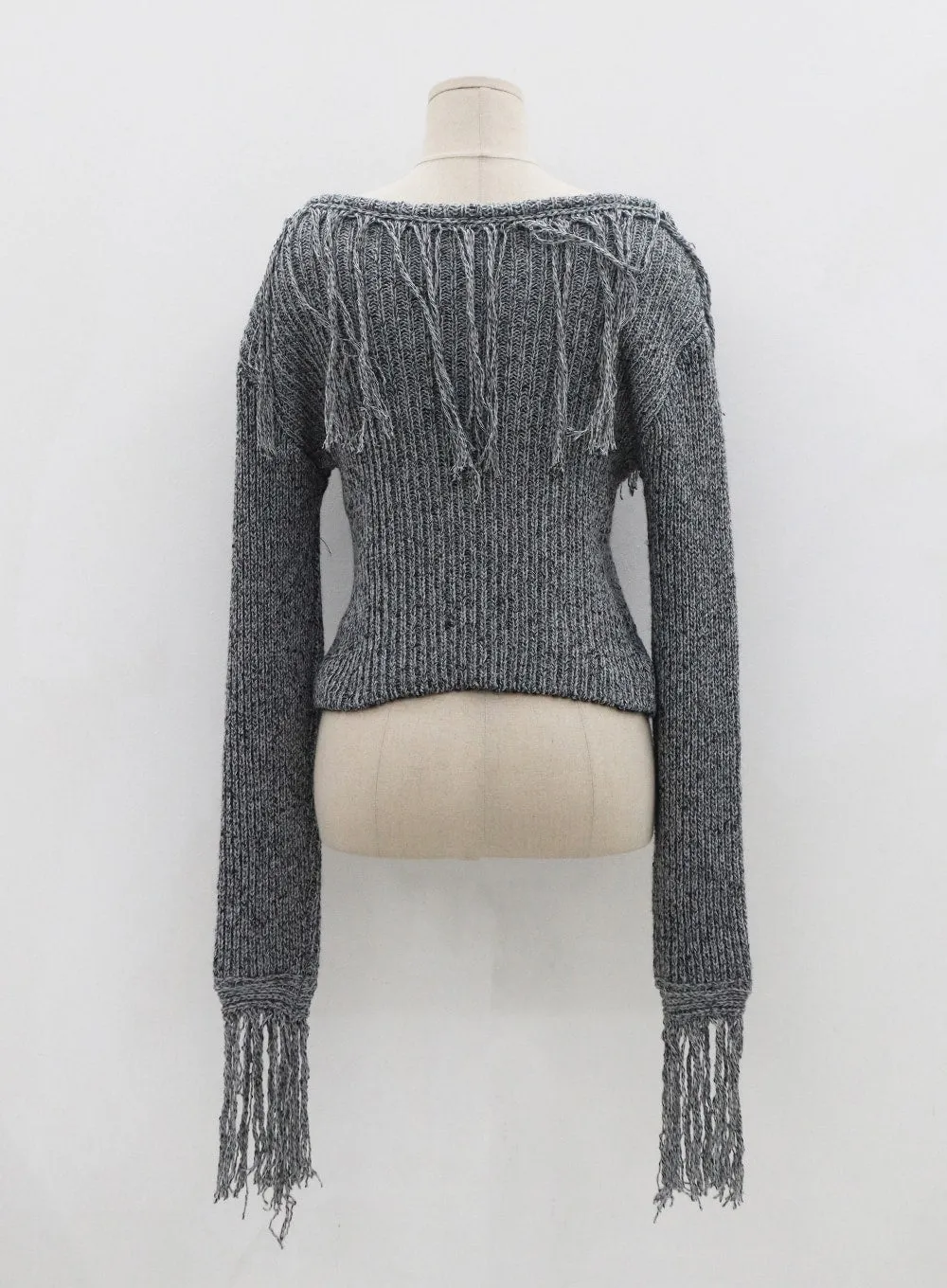 Collin Fringe Long Sleeve Knit CS28