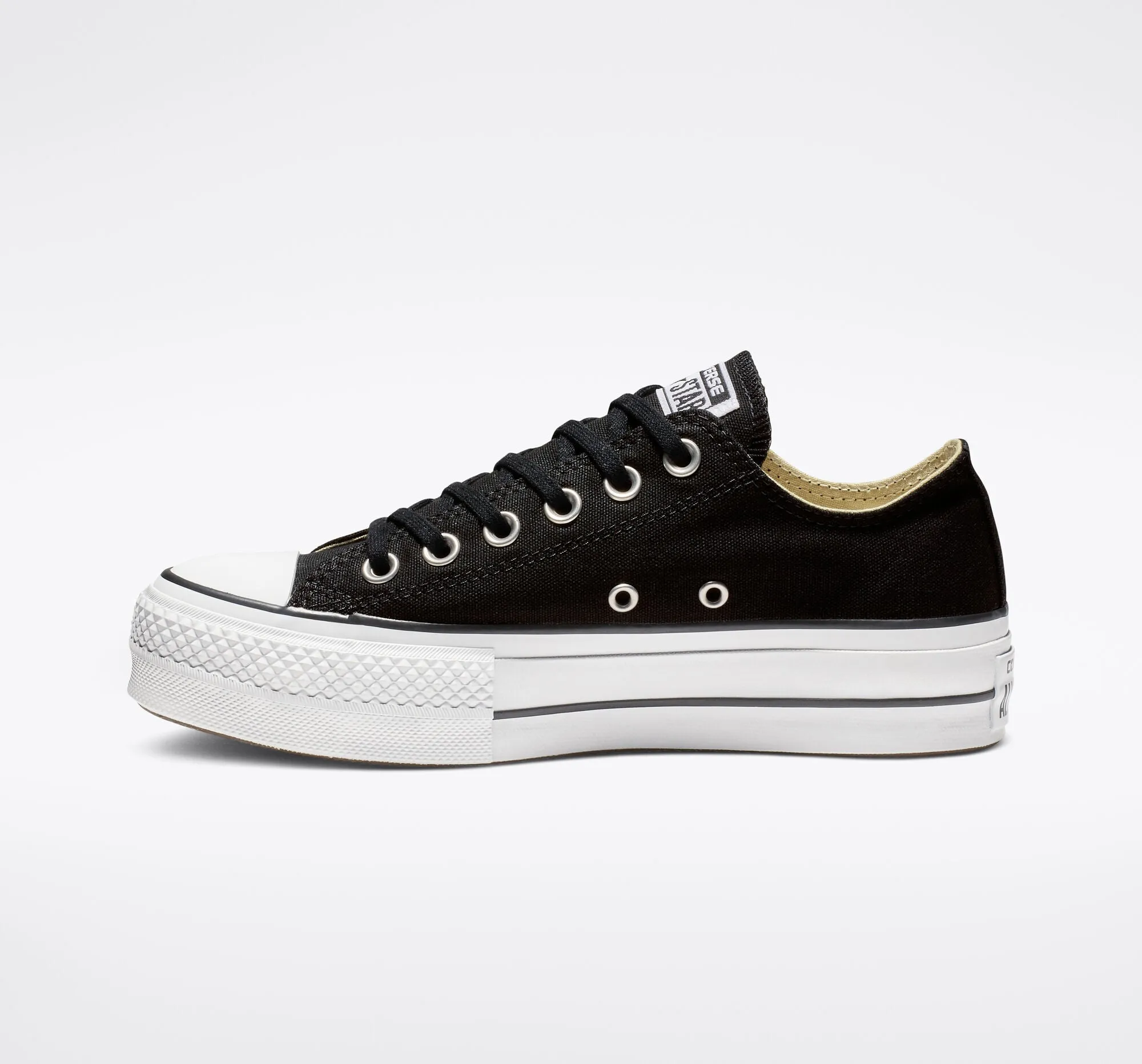 CONVERSE CHUCK PLATEAU OX BLACK WHITE LIFT 560250