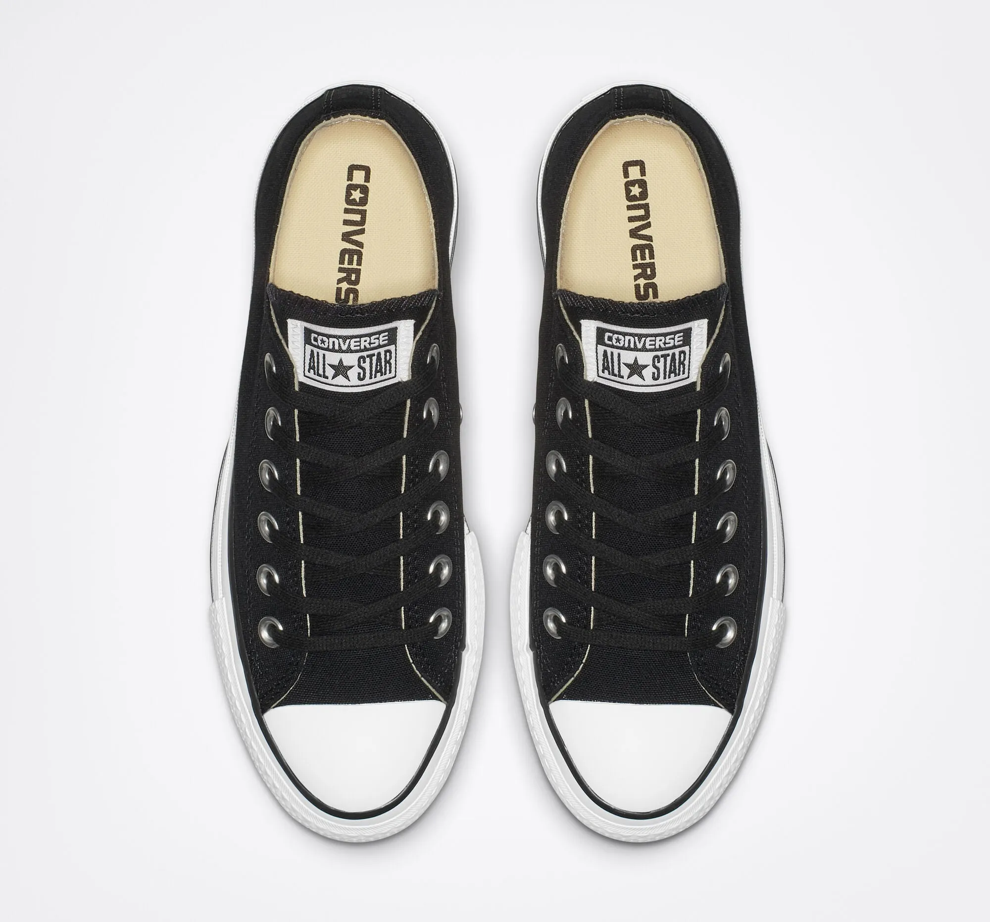 CONVERSE CHUCK PLATEAU OX BLACK WHITE LIFT 560250