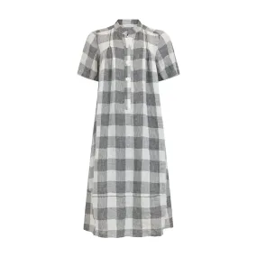 Dress - Grey and White Check