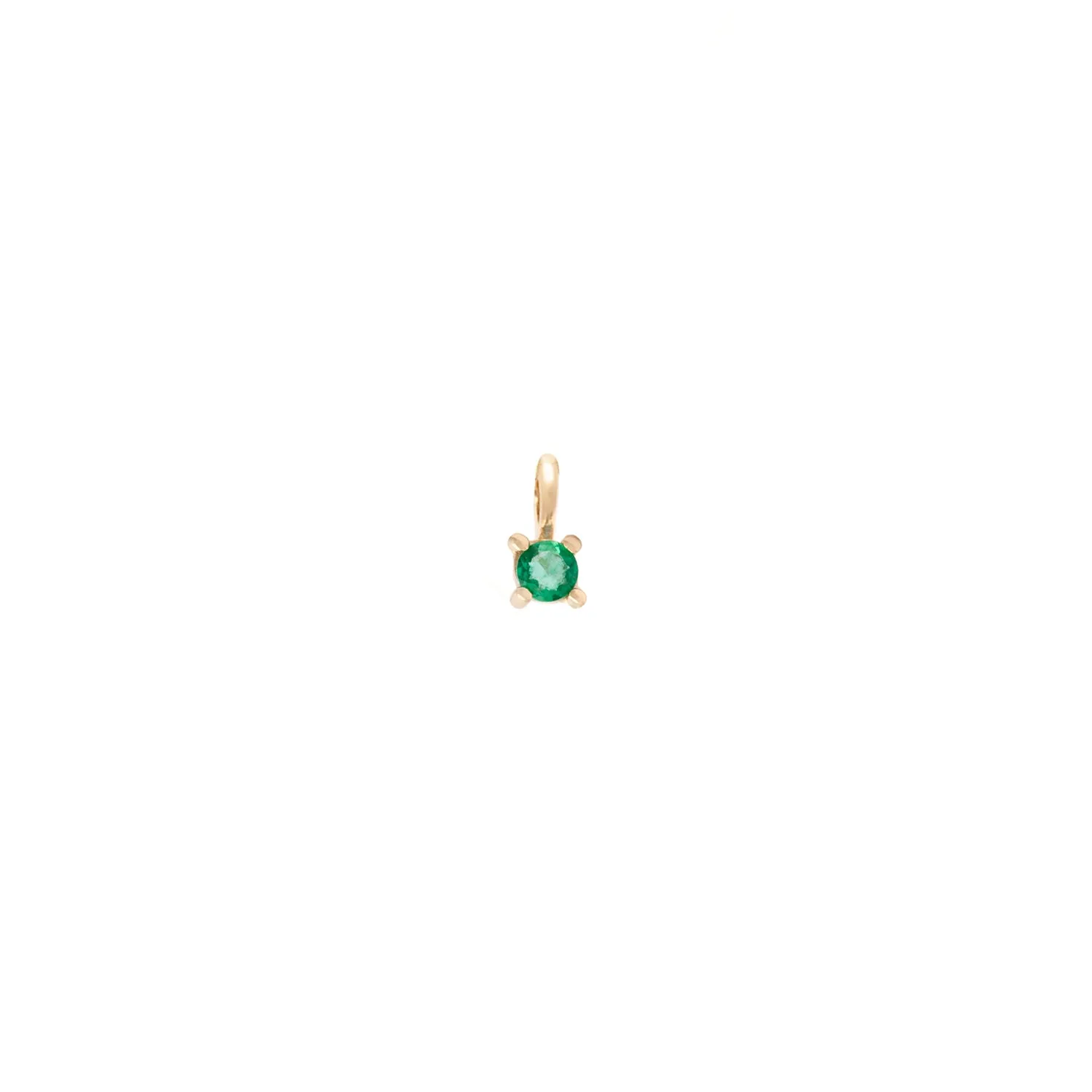 Element Charm | 14k Gold & Emerald