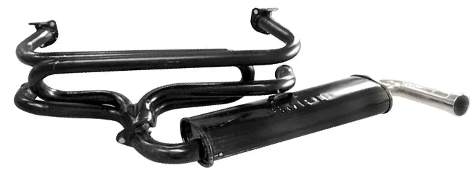 Empi 1-3/8 Inch Black Single Quiet Extractor Exhaust for Type 1 Beetle - 0036470