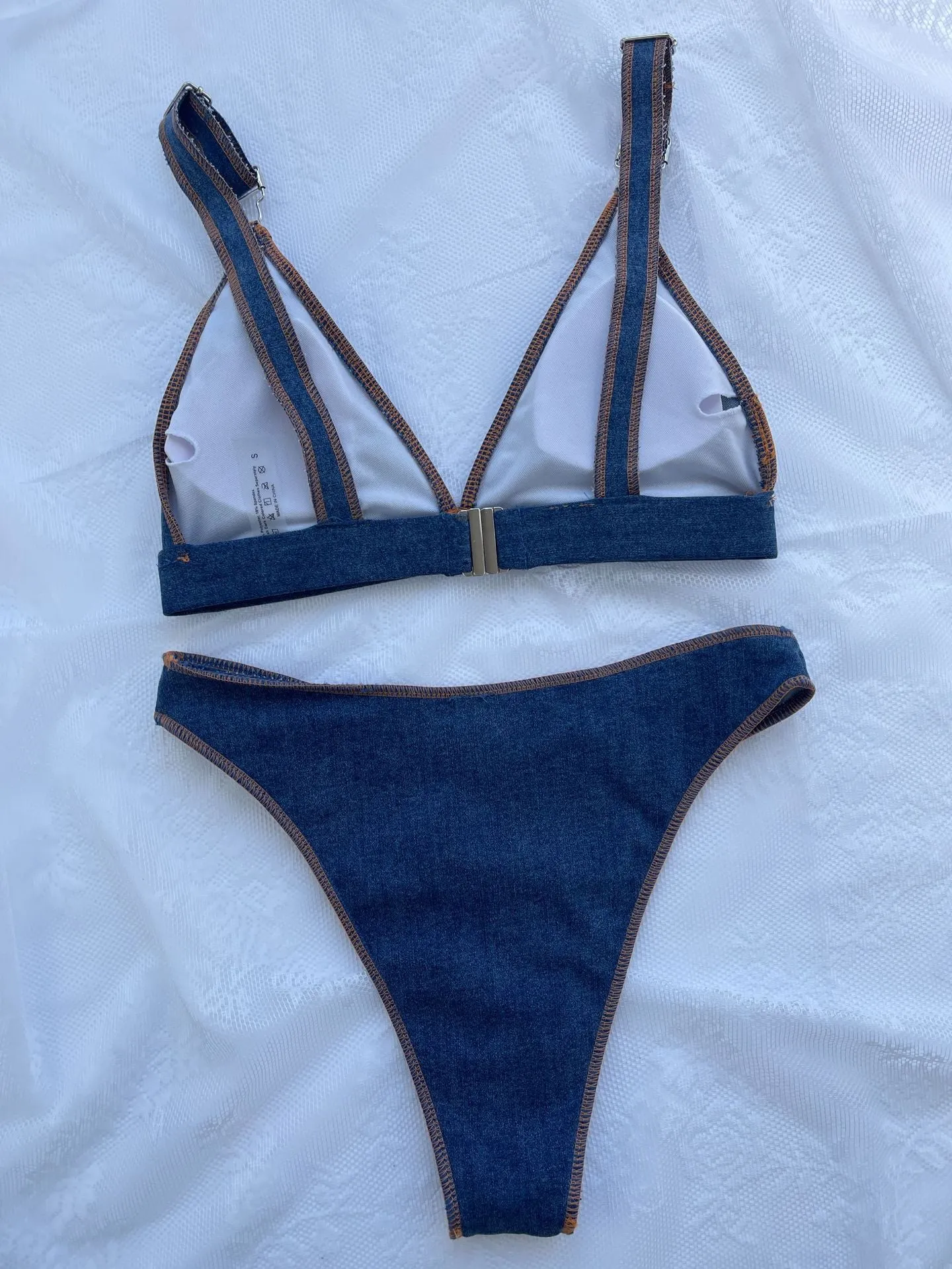 Exklusives Bikini-Set in Jeansblau