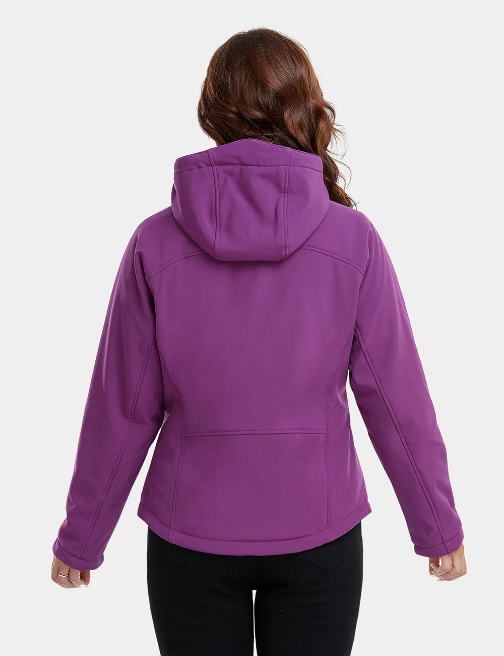 Final Sale - Women's Heated Jacket  - Purple & Black (with B19G Battery)