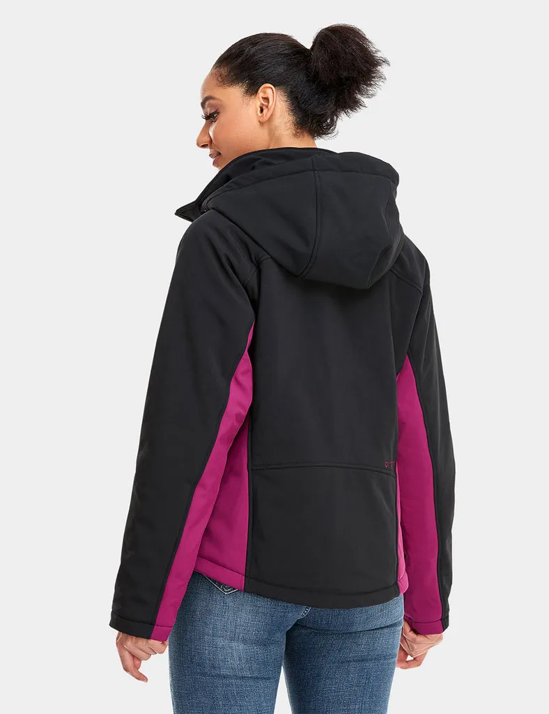 Final Sale - Women's Heated Jacket  - Purple & Black (with B19G Battery)