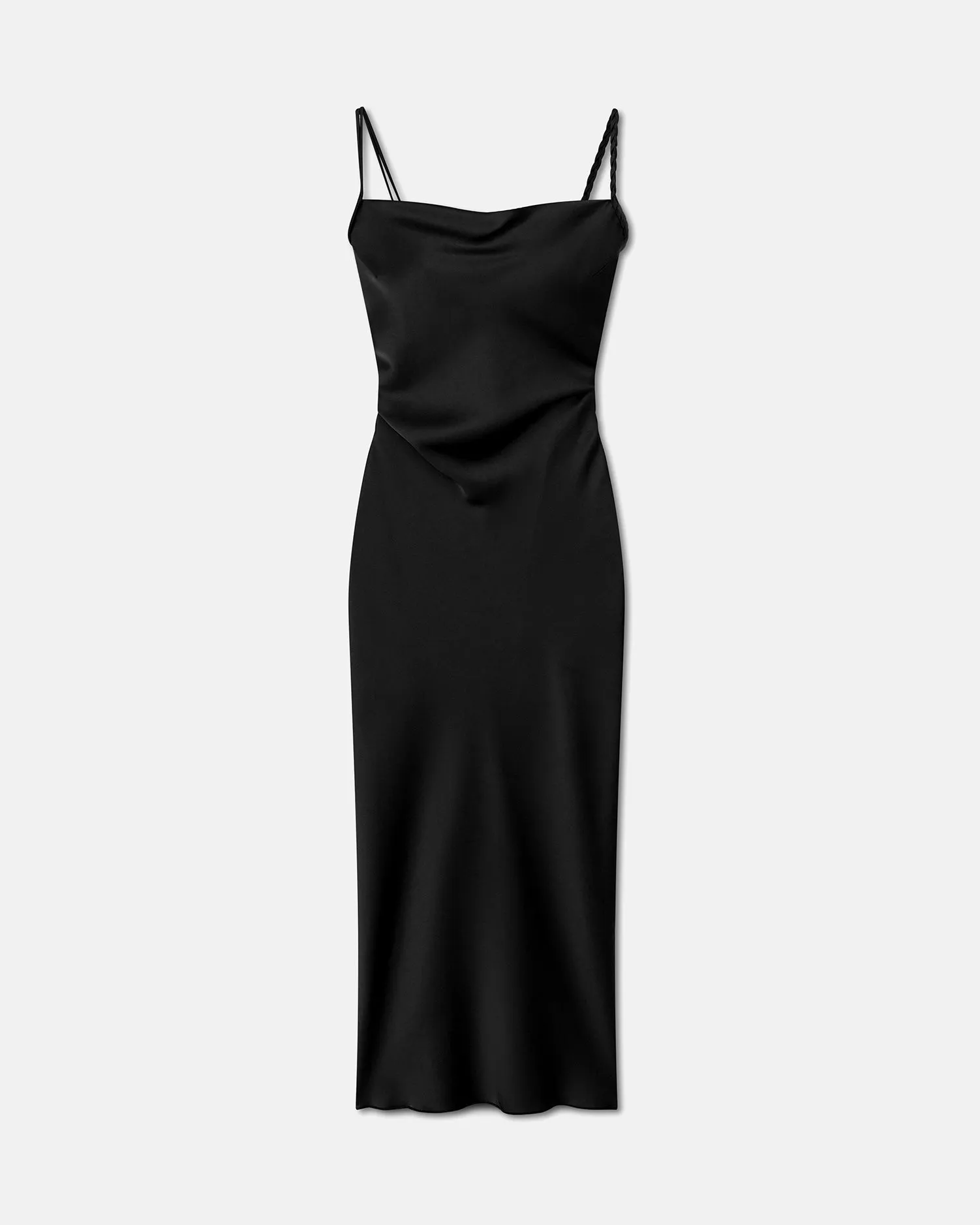 Fiore - Slip-Satin Dress - Black